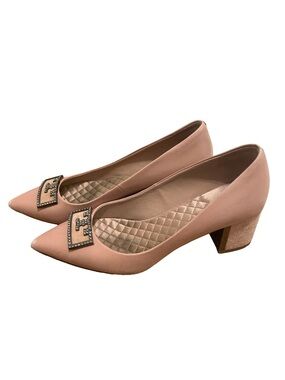 Tory Burch Women's 7.5 Pink Pointed Toe Flats
